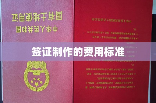 新荣签证制作的费用标准