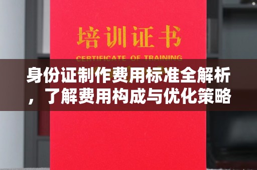 新荣身份证制作费用标准全解析，了解费用构成与优化策略